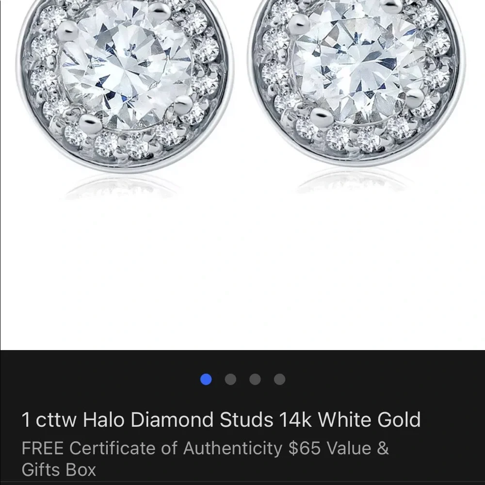 💎 Pompeii 3 1 ct. tw. 14k gold screw back earrings - Picture 12 of 16